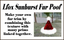 lfox Sunburst Fur Poof (boxed)