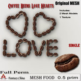 Full Perm Coffee Beans love Hearts 