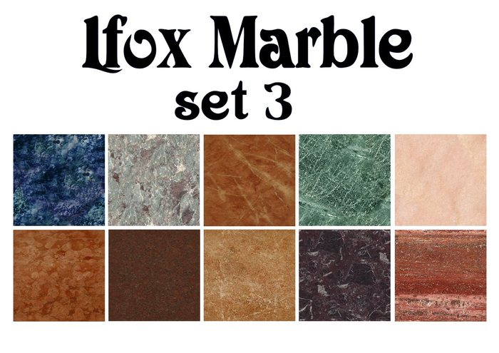 lfox Marble Set 3 (boxed)