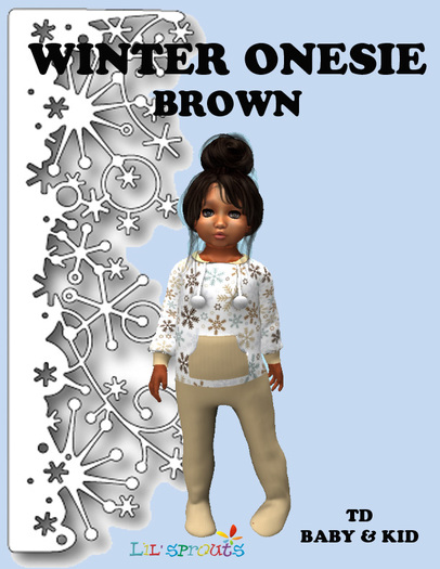 WINTER ONESIE BROWN BOXED