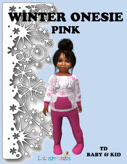WINTER ONESIE PINK
