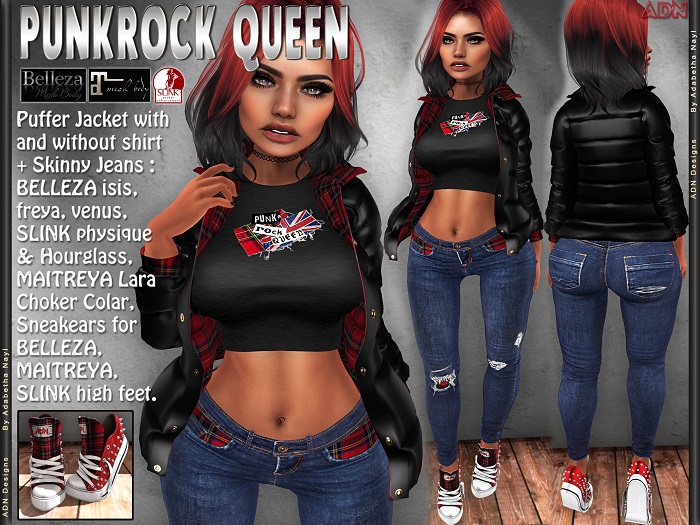 [AdN] demo PUNKROCK QUEEN (MAITREYA BELLEZA all SLINK all)