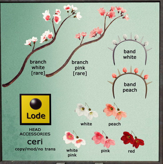 *LODE* Head Accessory - Ceri Band [white]