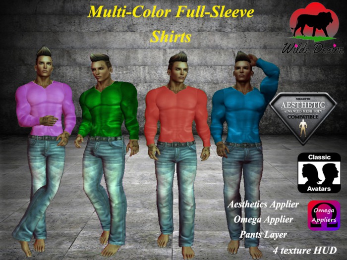 [Wilde Desire] Multi-Color Full-Sleeve Shirt