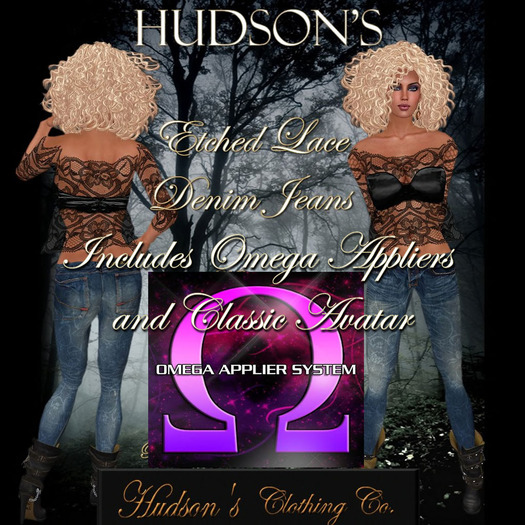 Etched Lace Denim Jeans & Omega *Copy* Candace Hudson
