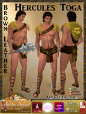 *Goddess* Hercules Toga Costume Brown