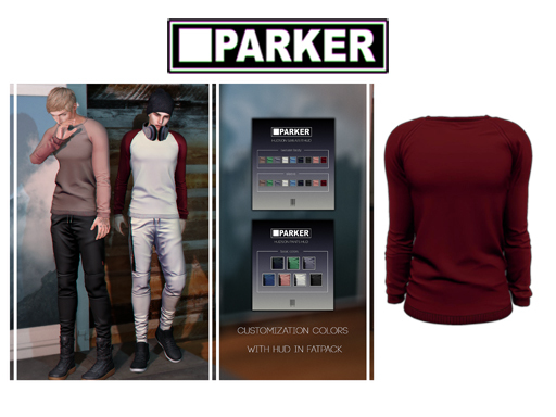 .:PARKER:.-Hudson Sweater.Cherry
