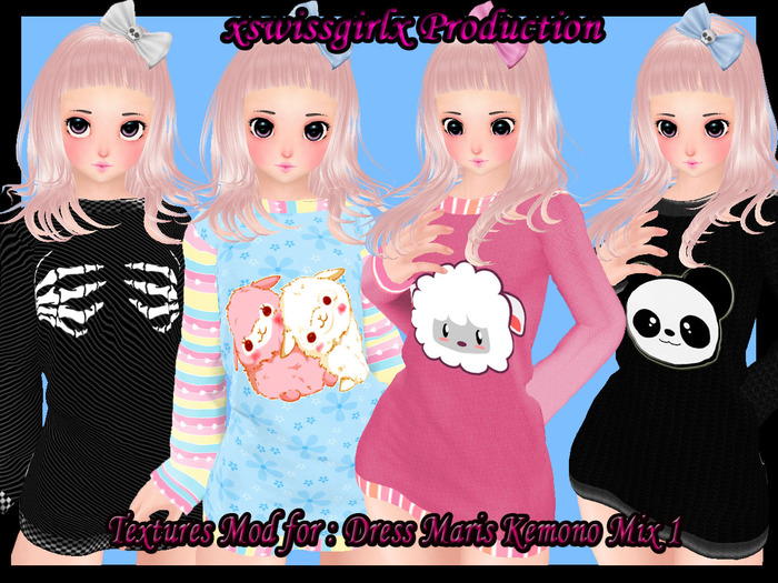 Textures Mod for : Dress Maris Kemono Mix 1