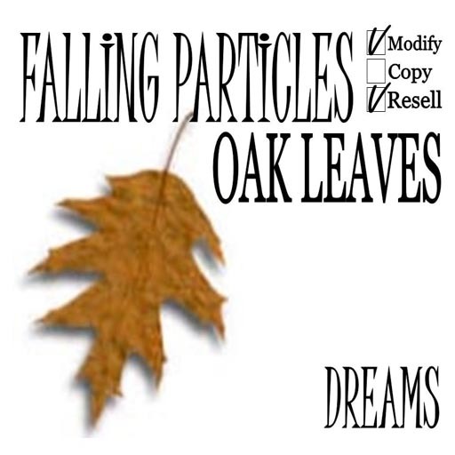 Falling Particles - Oak Leaves