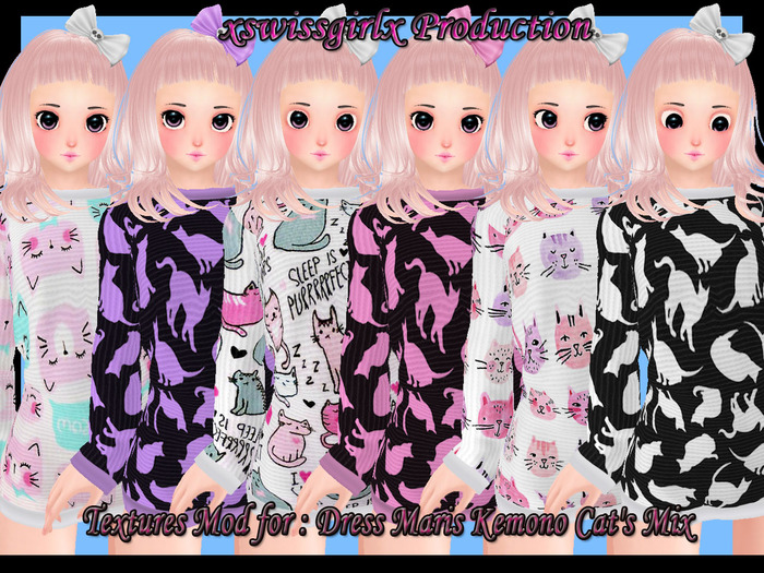 Textures Mod for : Dress Maris Kemono Cat's Mix