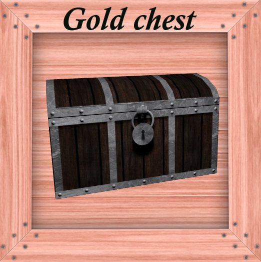 Second Life Marketplace gold chest G&S storage vendor crate pink