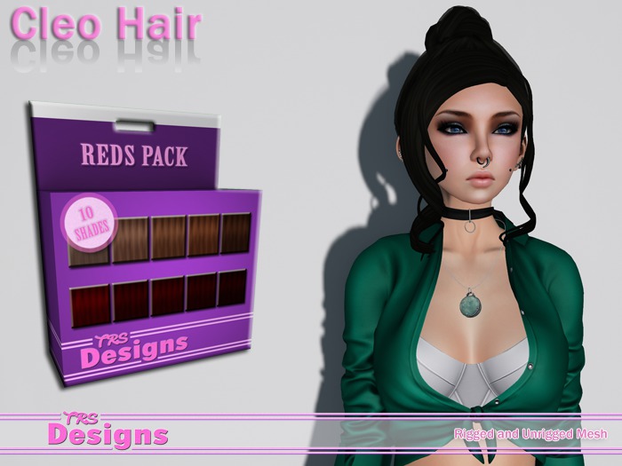 Cleo Hair With Hud Reds