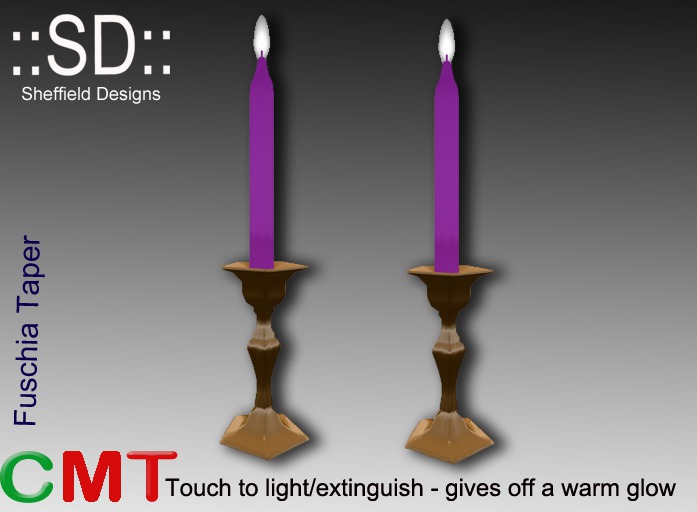 ::SD:: Candle - Fuschia Taper [BOXED]