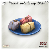 [V/W] Handmade Soap Bowl V2 - 1 LI Natural crafted soap in ceramic dish