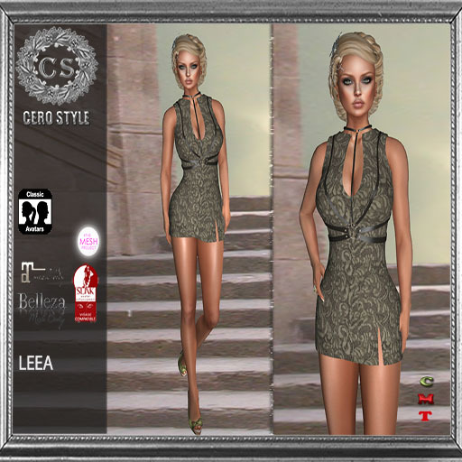 CERO STYLE Leea Dress Green
