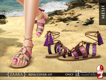 Zaara : Sachi boho sandals *plum*