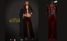 GLITTER - VIVIENNE Mesh Outfit Red (jacket body mesh)