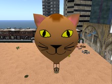 Cute cat hot air balloon (boxed)