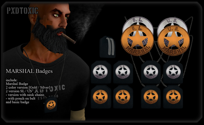 PXDTOXIC - MARSHAL BADGES