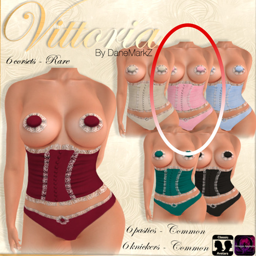 DMZ - Vittoria gahca - Corset Rose Set - 3pc incl Rare