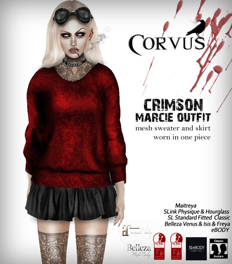 Corvus : Crimson Marcie Outfit