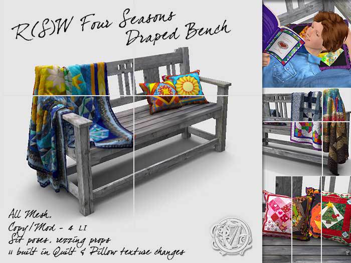 R(S)W  Draped Bench - 4 Seasons
