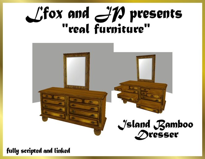 lfox and JP Real Dresser - Island Bamboo (boxed)
