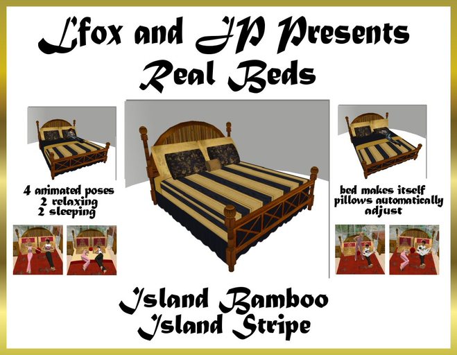 lfox and JP Real Bed Island Bamboo - Island Stripe (boxed)