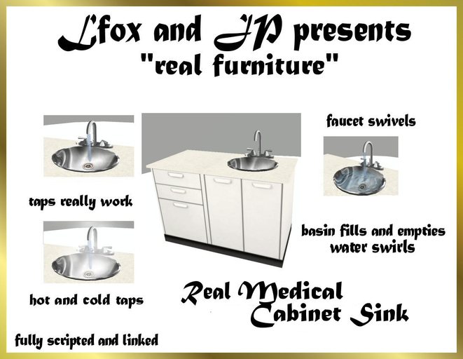 lfox and JP Real Medical Cabinet Sink (boxed)