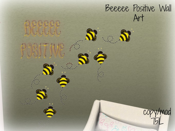 Beeee Positive Wall Art