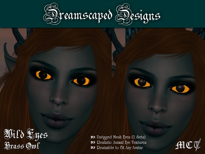 *D*D* Wild Eyes! Mesh - Brass Owl
