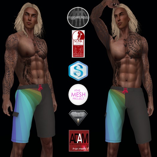 Pray 4 Surf STRIPED BOARDSHORTS