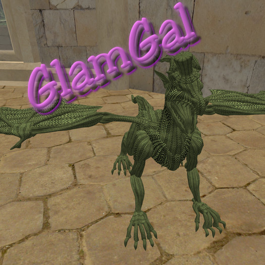 GlamGal Quotable Dragon (green)