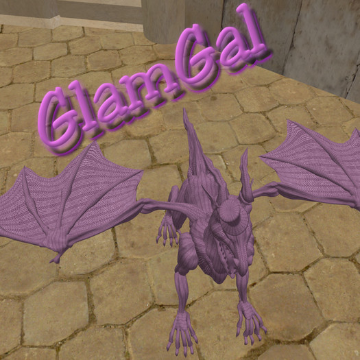 GlamGal Quotable Dragon (pink)