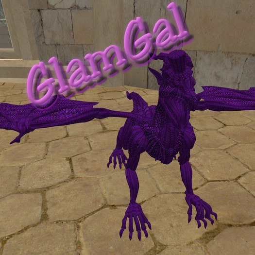 GlamGal Quotable Dragon (purple)