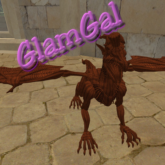 GlamGal Quotable Dragon (rust)
