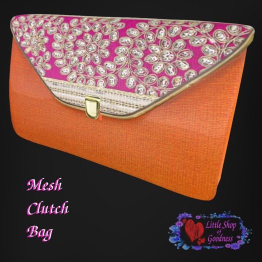 Clutch Bag Orange Mesh DEMO