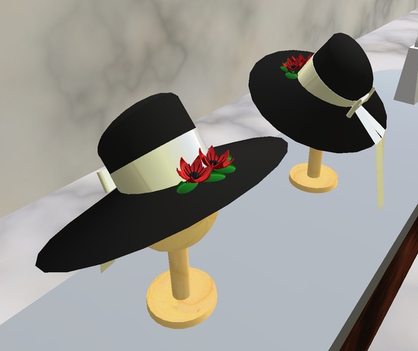 Hat with Poppies