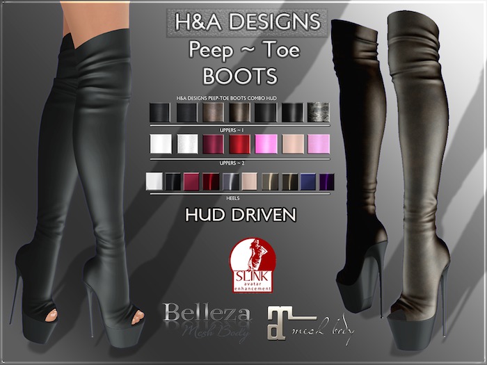 [H&A Designs]-Peep Toe Boots_DEMO