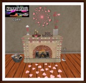 Valentines - Pink Fireplace