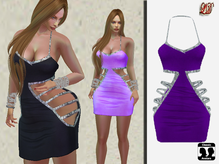{LD}Clothing-Line Dress/Purple