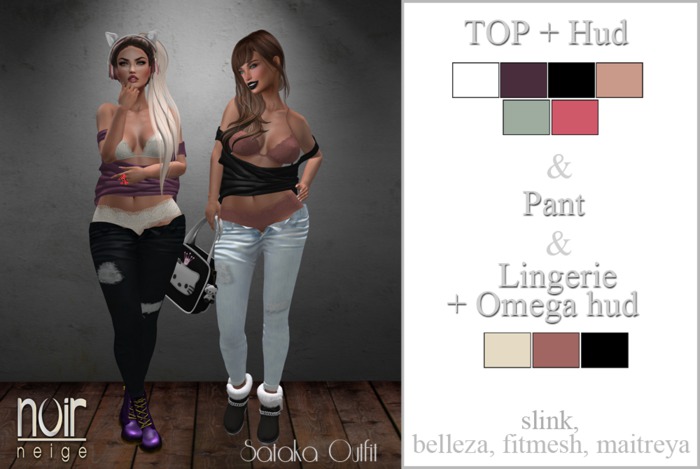 =Noir Neige= SATAKA Outfit - Blue Light