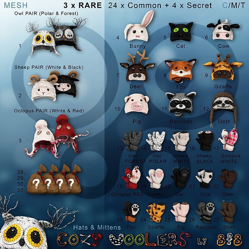 8f8_OWL Mittens POLAR