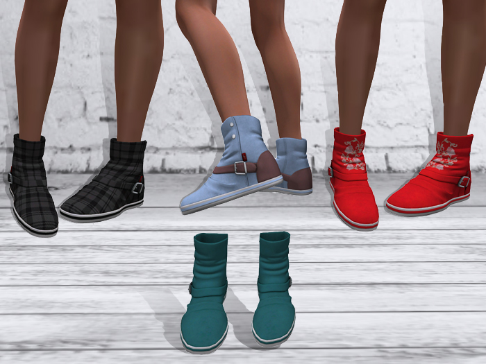 TF: ABC Ankle Sneaker Boots Teal
