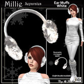 C&F Millie Separates - Ear Muffs - White