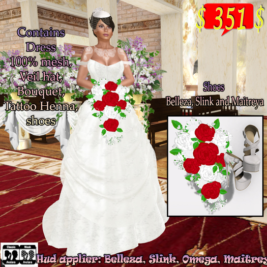 $51$ Wedding Dress Henna