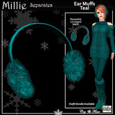 C&F Millie Winter Separates - Ear Muffs - Teal
