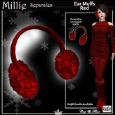 C&F Millie Winter Separates - Ear Muffs - Red