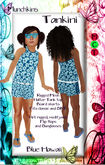 *+*Munchkins*+* Tankini - Blue Hawaii