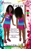 *+*Munchkins*+* Tankini - Sunset Palm